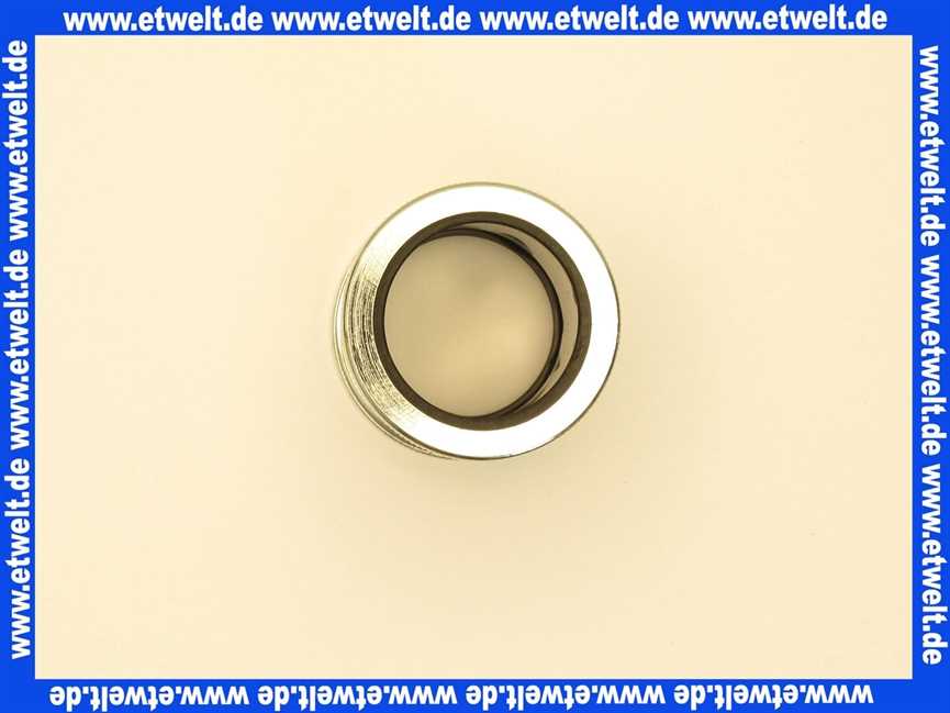 104320500 Kludi WT-u.Bidet-Sifon Rohrkupplung mit 2 Verschraubungen chrom