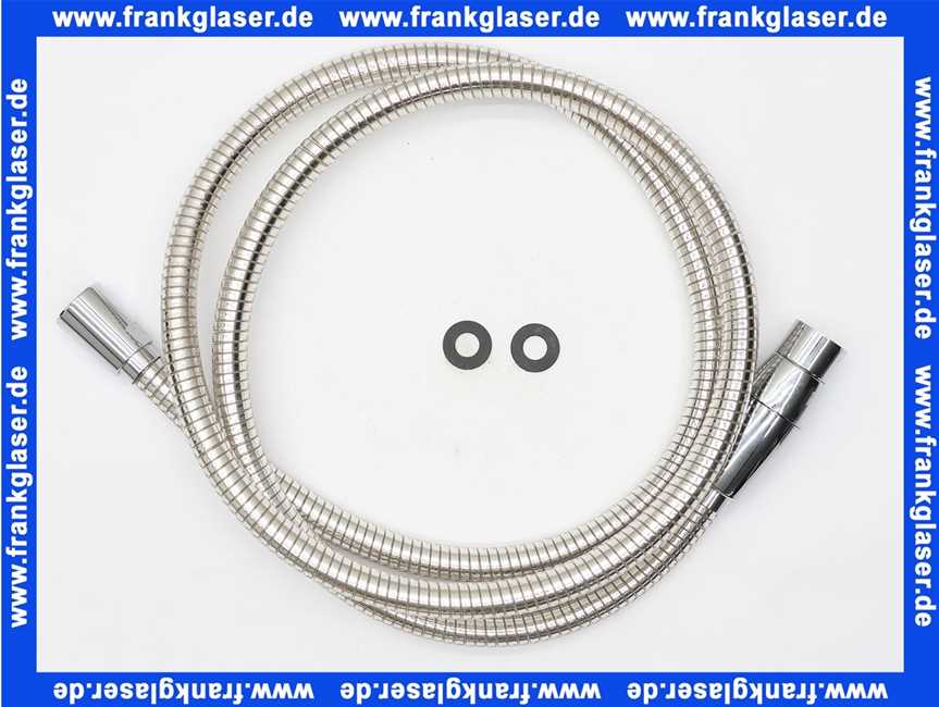 6107005-00 Kludi Eco Brauseschlauch min. 2 l/min 160cm beidseitig konische Mutter verchromt