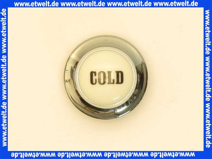 750220500 Kludi Ersatzteil Porzellanmarkierung Cold chrom