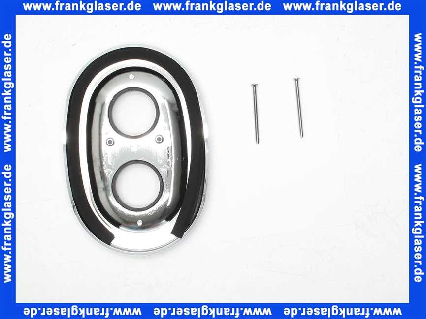 752680500 Kludi Rosette verchromt mit Schrauben