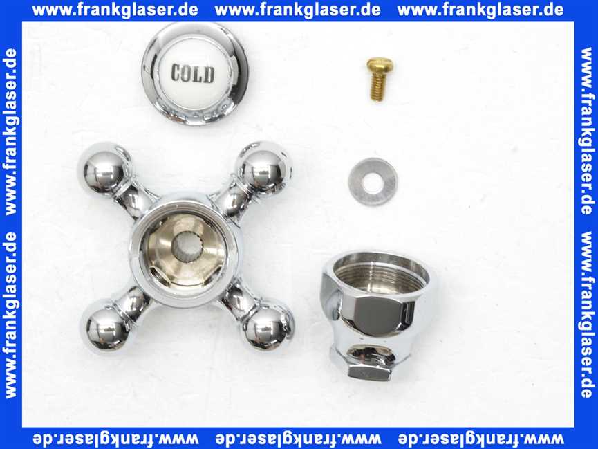 753000500 Kludi Ersatzteil Kreuzgriff mit Haube Cold chrom