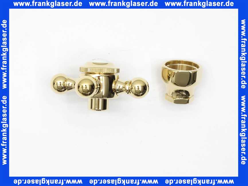 753004500 Kludi Ersatzteil Kreuzgriff mit Haube Cold messing