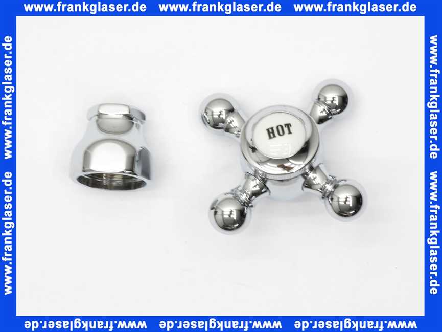 753010500 Kludi Ersatzteil Kreuzgriff mit Haube Hot chrom