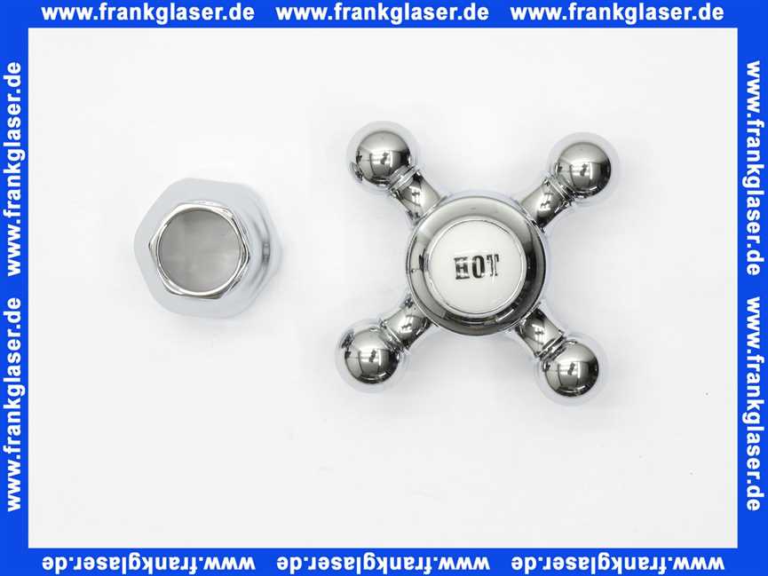 753010500 Kludi Ersatzteil Kreuzgriff mit Haube Hot chrom