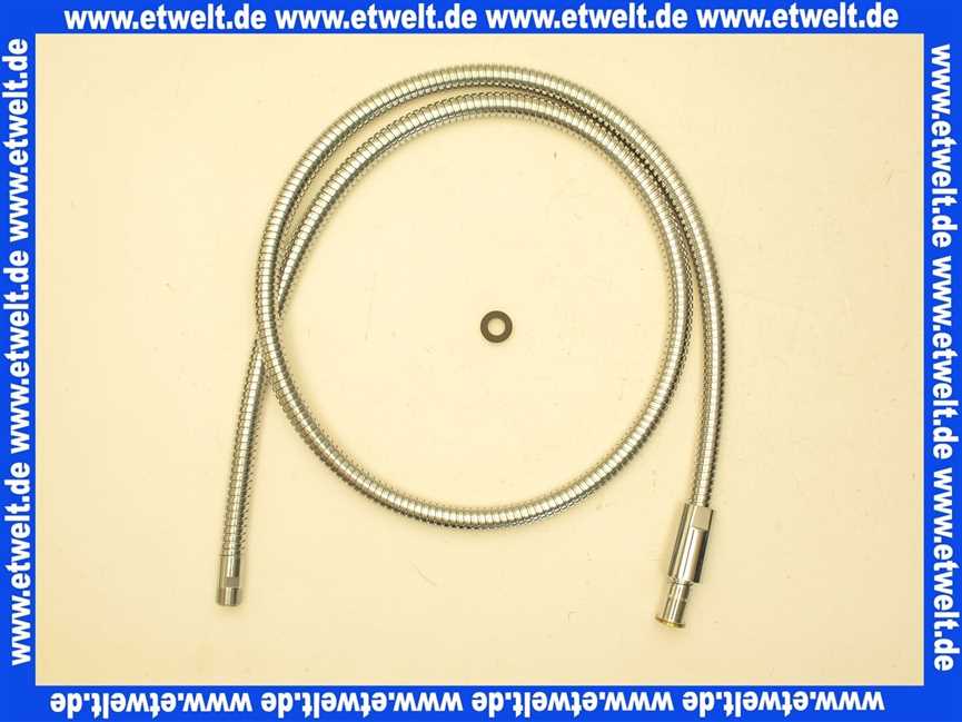 7546105 Kludi Schlauch M15x1 x 1/2 x 1500mm verchromt