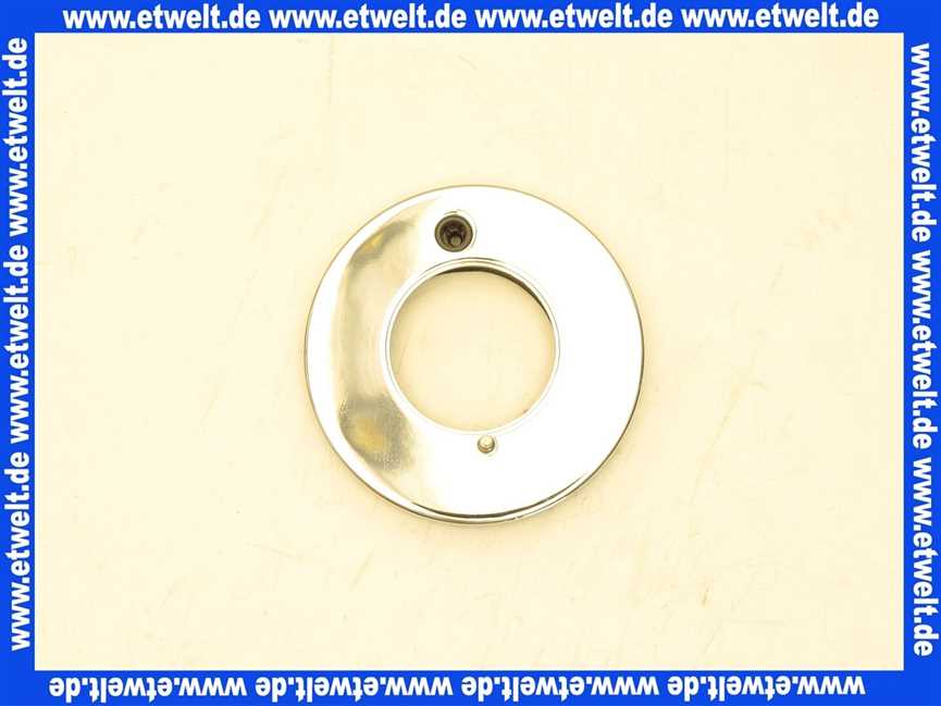 76801 Kludi Rosette f.WT-Batterie new waves verchromt