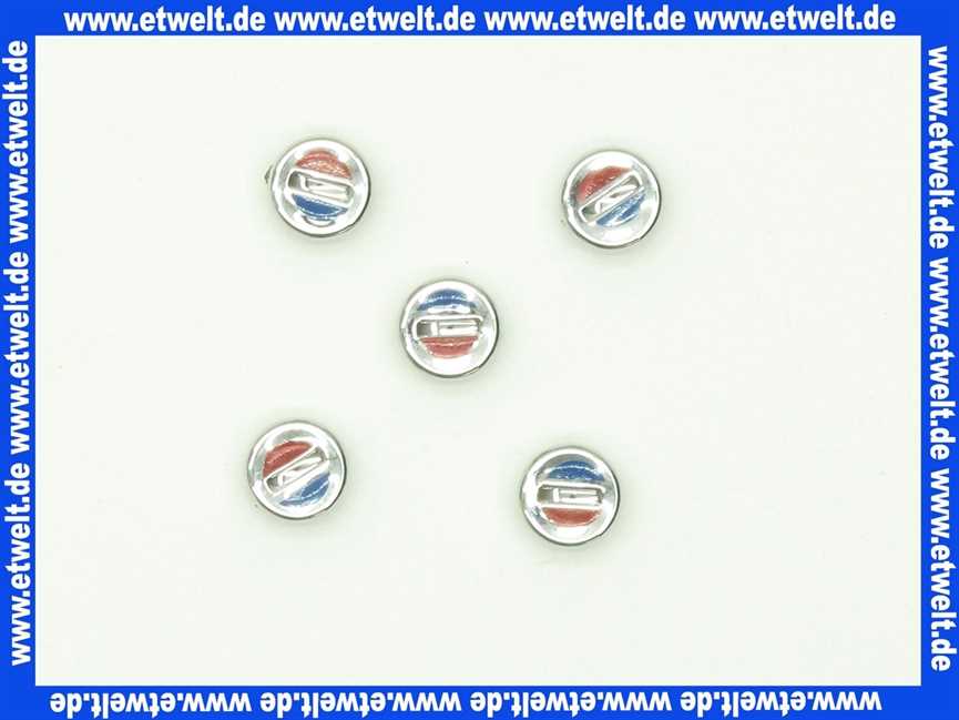 93089705B00 Kludi -Ersatzteil Markierungsstopfen chrom (5 Stück)