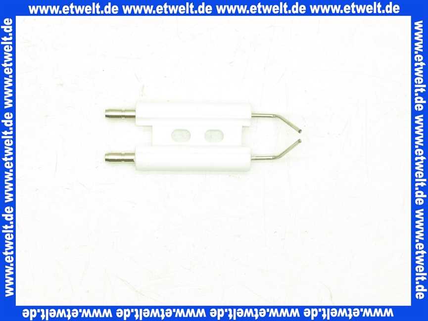 612265 Körting Doppelelektrode 8x42/31x11 Zünddraht 2x1,5D 1.