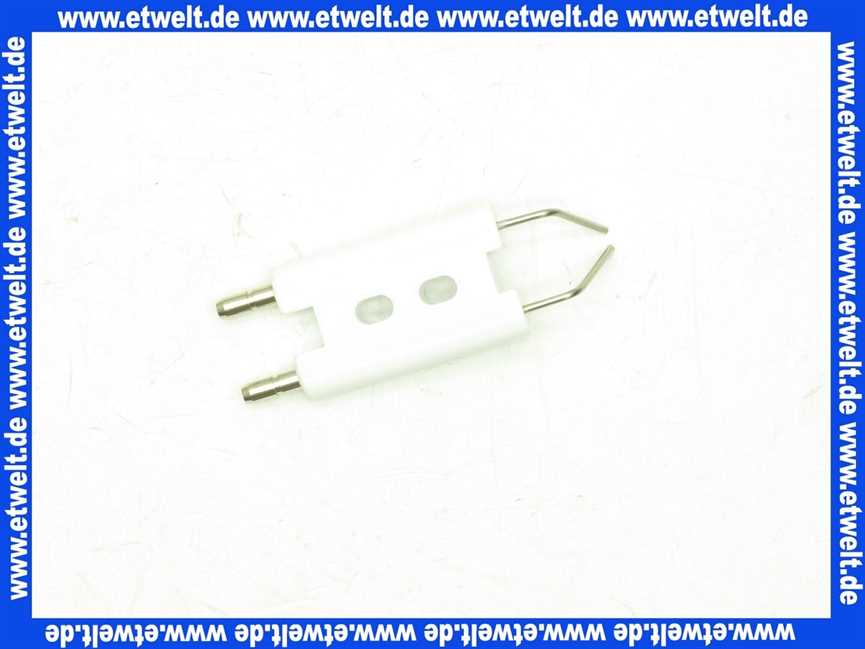 612265 Körting Doppelelektrode 8x42/31x11 Zünddraht 2x1,5D 1.