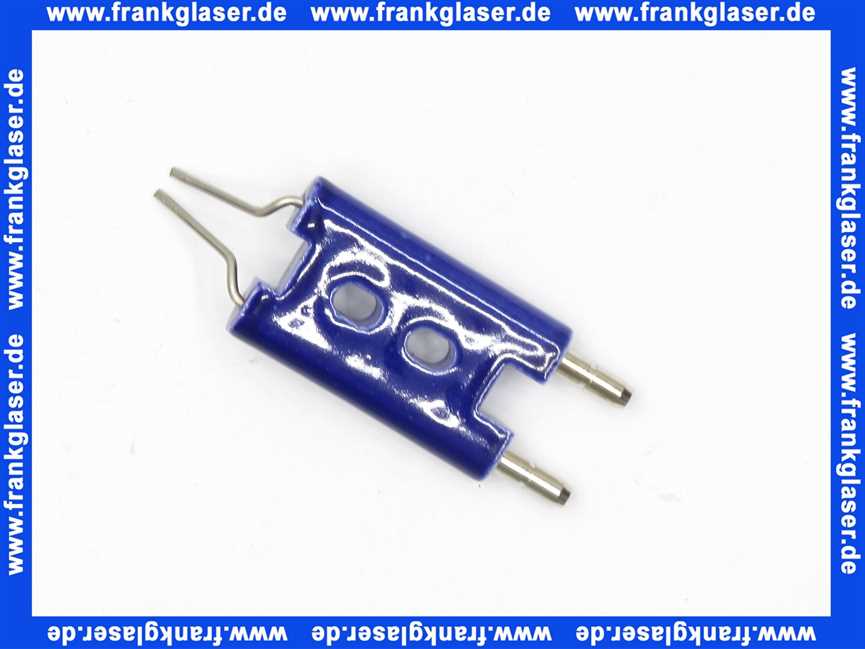 612289 Körting Doppelelektrode 8 x 42 / 28,8 x 11 Zünddraht 2 x 1,5D