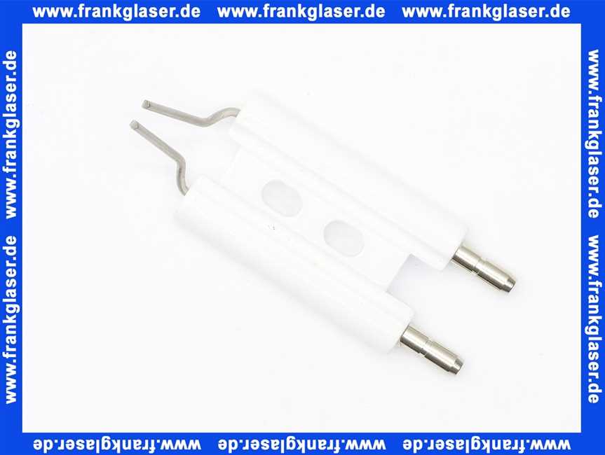 612326 Körting Doppelelektrode 8 x 42/27,3x 13 Zünddraht 2x1,