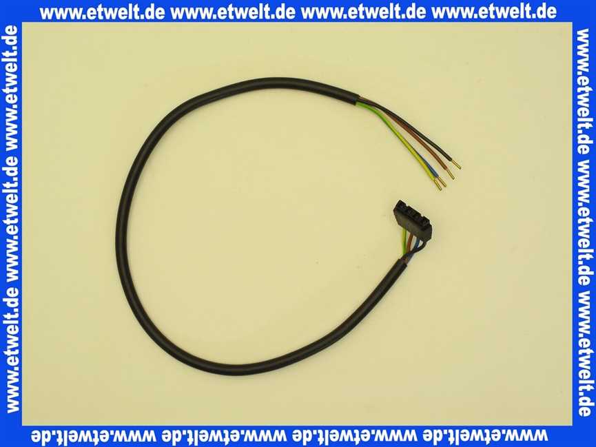 613545 Körting Steuerleitung 4x0,75 schw. mit Stecker für Düs