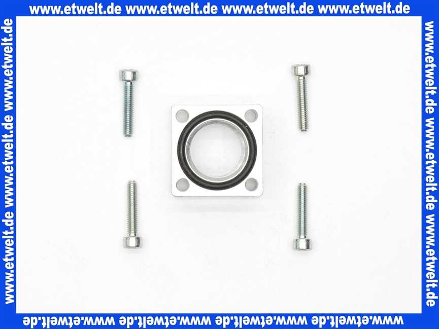 619103 KÖRTING Anschlussflansch 1/2 gerade m. Schrb.+ O-