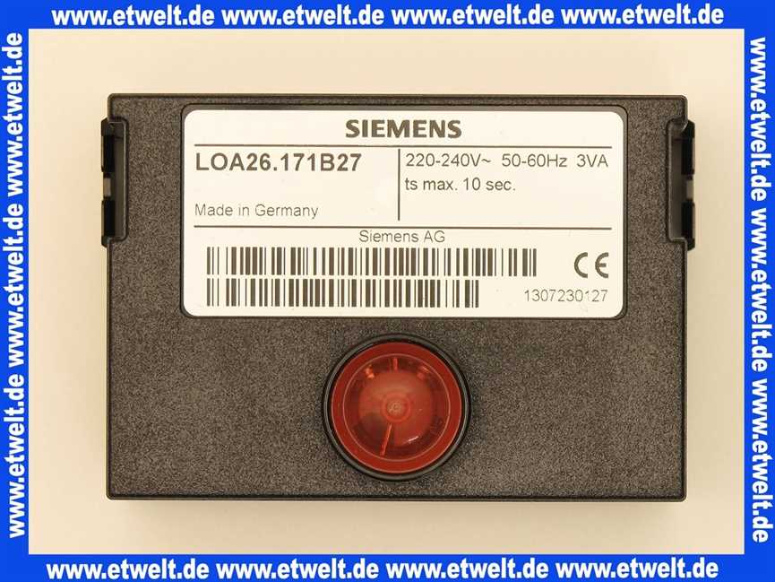 Ölfeuerungsautomaten LOA 26171B27 fernentriegelbar