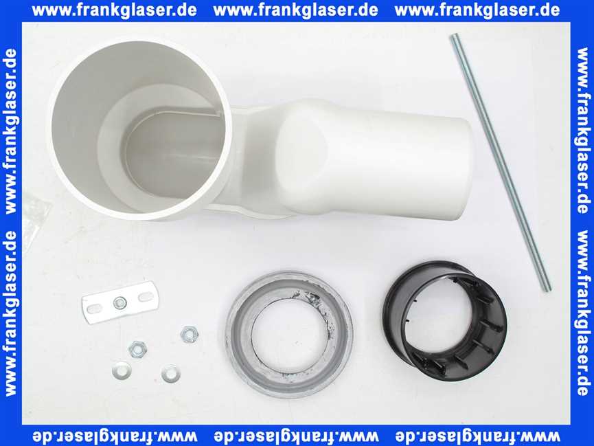 899025000001 Spezial WC Ablaufbogen Anschlußbogen Abgang senkrecht für Ablauf Wandabstand 22-35 cm
