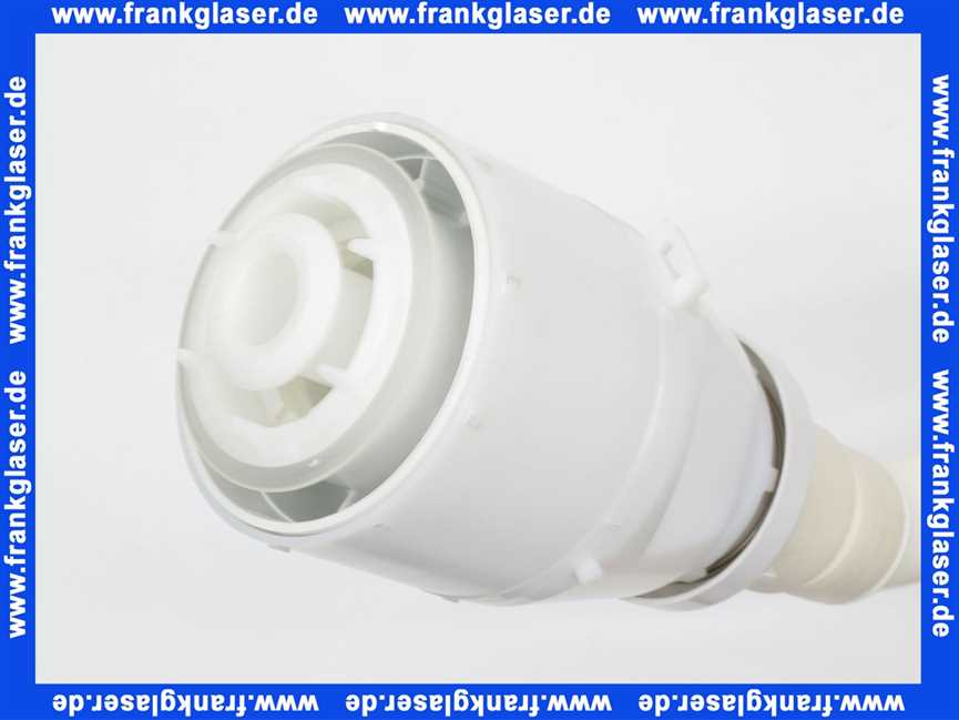 Ablaufeinrichtung Heberglocke Missel für Kompakt-Spülrohr mit weissem Spülbehälter