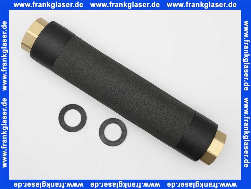 46150.30 S Meibes inoflex Edelstahlwellrohr DN 32, 1 1/2 IG, 300 mm, mit Isolierung