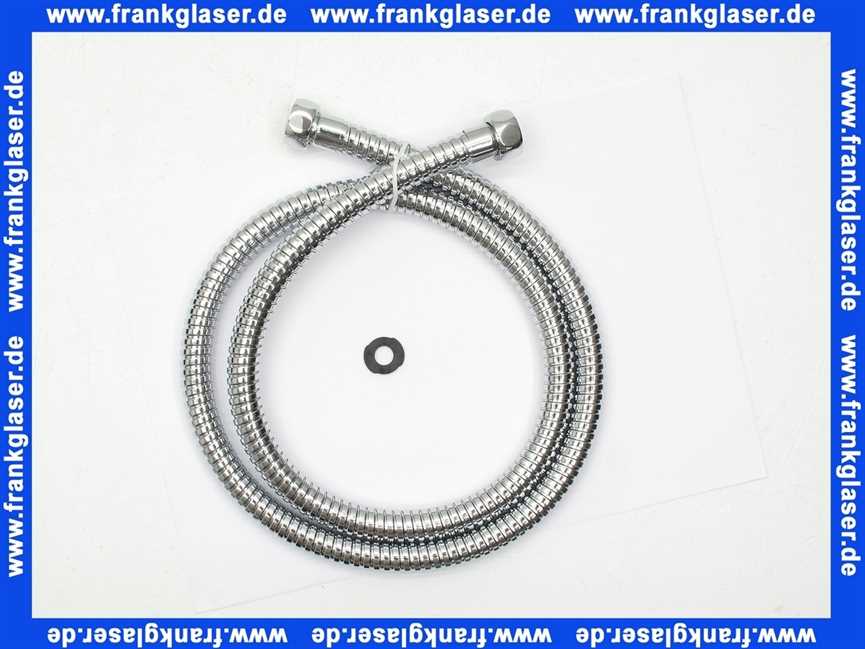 90201110 Meloh ND-Metall-Brauseschlauch 1/2 125cm chrom