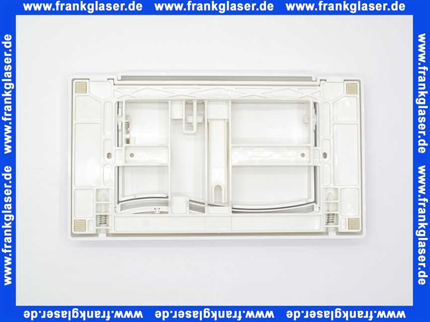 420301 Mepa® Wave Betätigungsplatte Kst.Start/Stopp Sanicontr.Spk.6l weiss