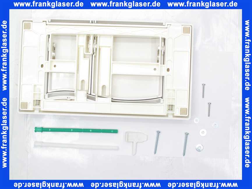 420501 Betätigungsplatte Kst. 2-Mengen-Sp. Sanicontr.Spk.61 weiss