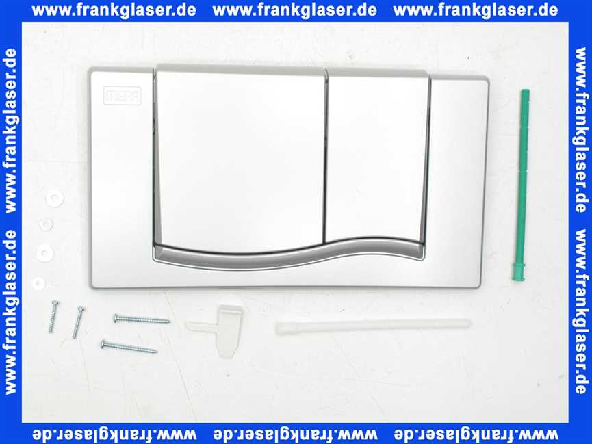 420505 Mepa® Wave Betätigungsplatte für A21/E21 2-Mengen in Matt-Chrom