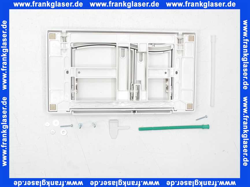 420505 Mepa® Wave Betätigungsplatte für A21/E21 2-Mengen in Matt-Chrom