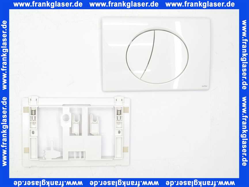 420751 Mepa® Betätigungsplatte für Sanic-Spüllkasten 2-Mengenspüle, weiss