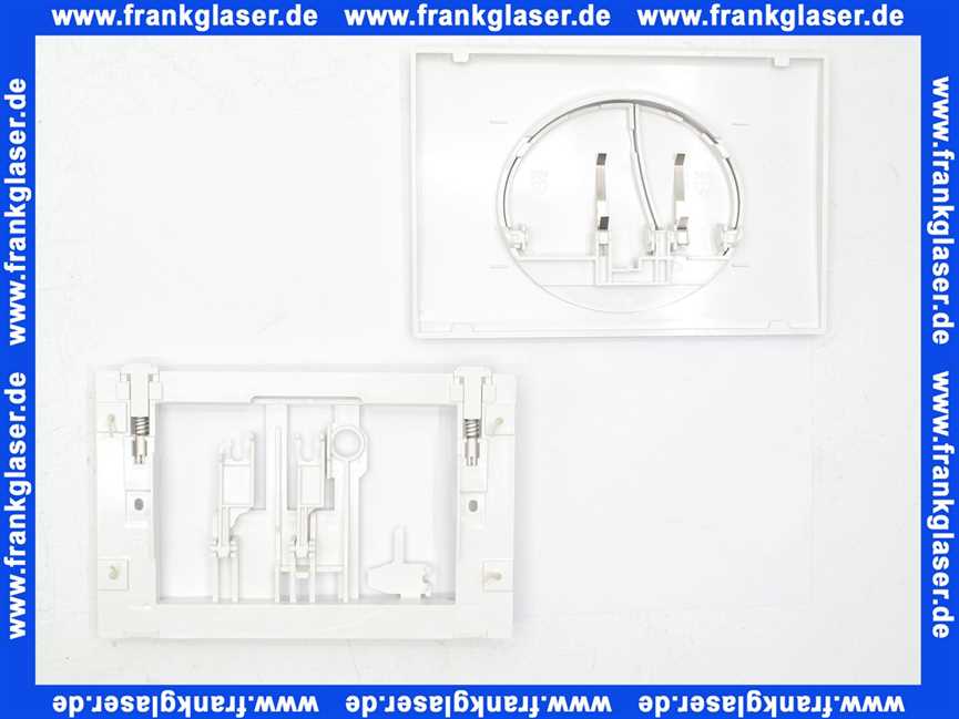 420751 Mepa® Betätigungsplatte für Sanic-Spüllkasten 2-Mengenspüle, weiss