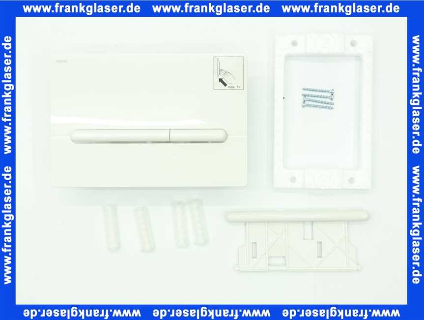 Mepa® sky Betätigungsplatte für R11 UP-Spülkasten mit Start/Stopp oder 2-Mengen Spülung Weiß 421500