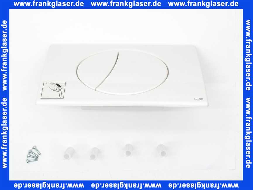 Mepa® sun für R11 Betätigungs- platte 2-Mengen Weiß 421600