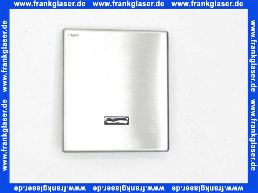 Mepa® Sanicontrol Frontplatte 825 Sensorik Edelstahl Netz 718918