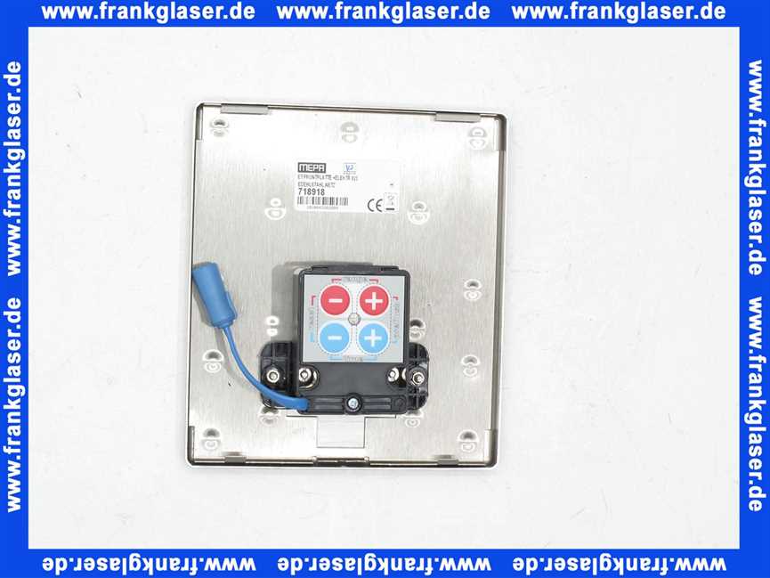 Mepa® Sanicontrol Frontplatte 825 Sensorik Edelstahl Netz 718918