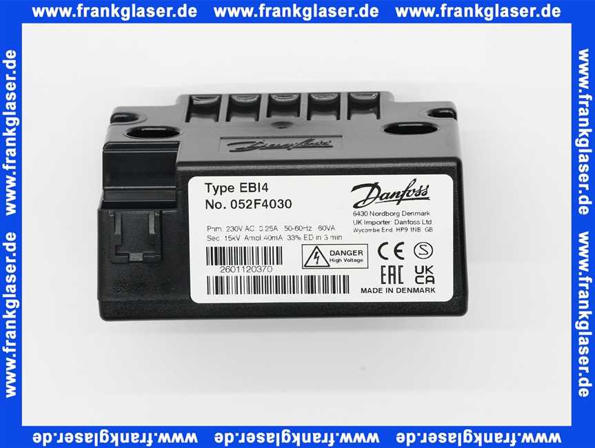 95.95272-0024 MHG MAN Zündtrafo EBI 4 Danfoss, elektronisch