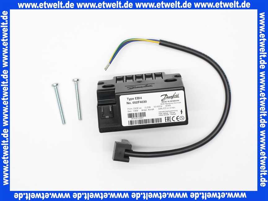 95952720025 MAN / MHG Zündtrafo EBI 4 mit Kabel Danfoss, elektronisch 95.95272-0025