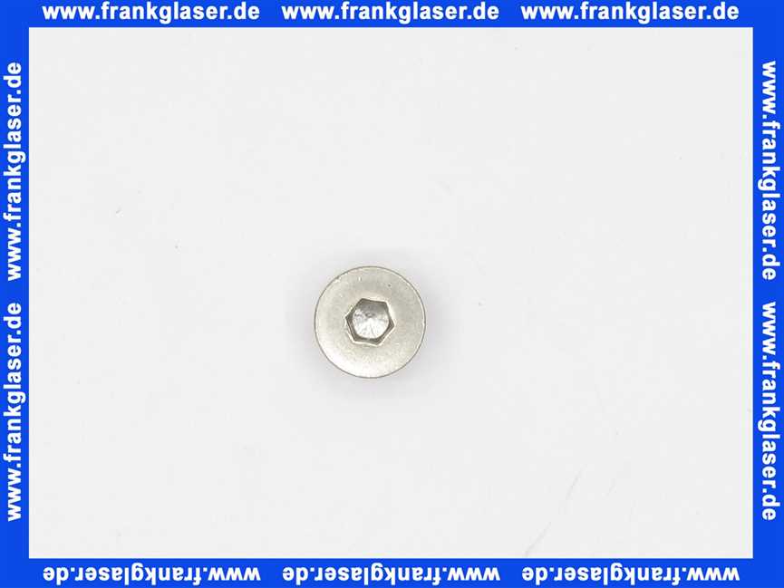 95.99194-0118 MHG MAN Senkschraube, M6x8, hitzebest. RE 1H, DIN 7991, 1.4841