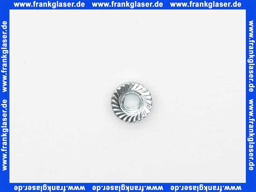 95.99196-0013 MHG MAN Sechskantmutter M5 Tensilok mit Sperrzähnen, zn