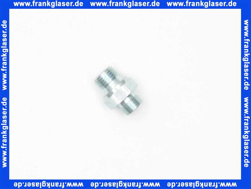 95.99385-0072 MHG MAN Doppelnippel, Rp 1/4 x M12 RE 1H, Ölschlauch