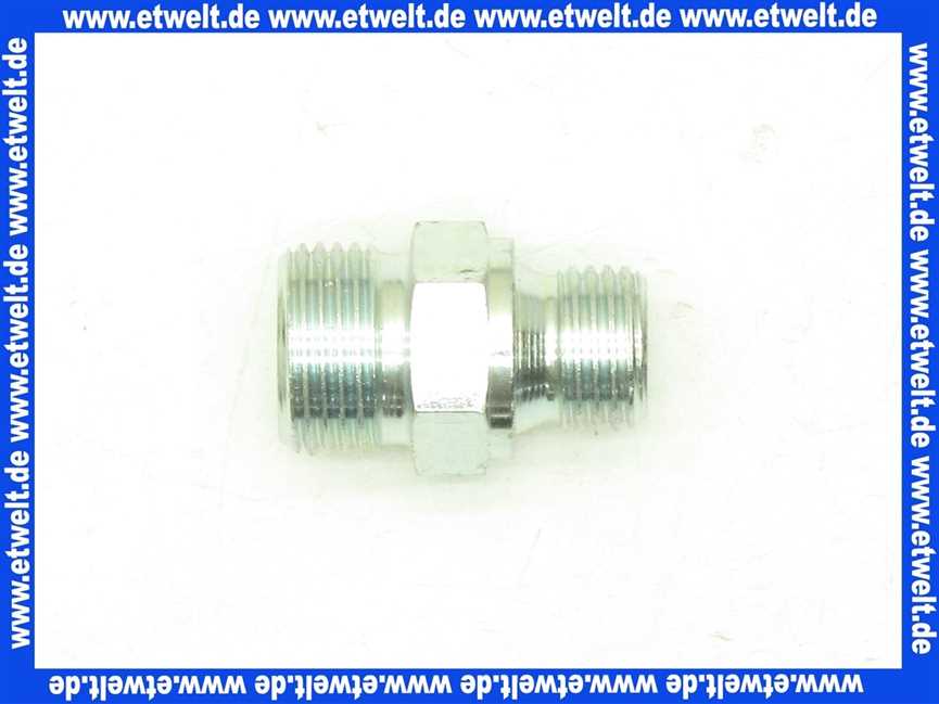 95.99385-0116 MHG MAN Doppelnippel, Rp1/4 x 3/8 RZ 2/RZ/DZ 3
