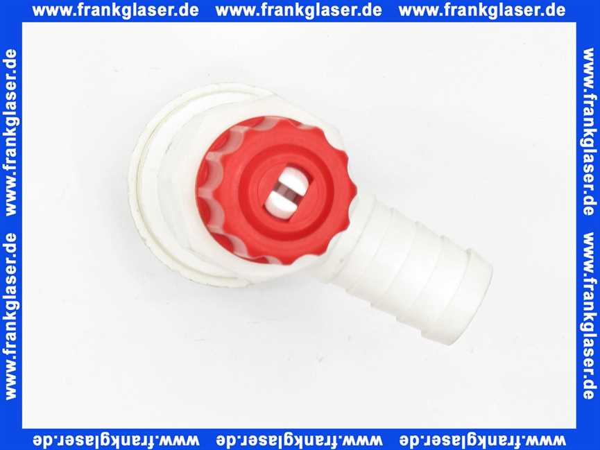 96.00025-1330 MHG MAN Spülhahn Siphon (PP, 3/4 Zoll) mit Schlauchtülle f. DUOMAT/HT