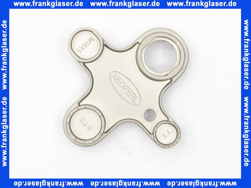01458097 Neoperl® Univers. Service Schlüssel CACHE vernickelt M22 / M24 / M28 / M18 EP