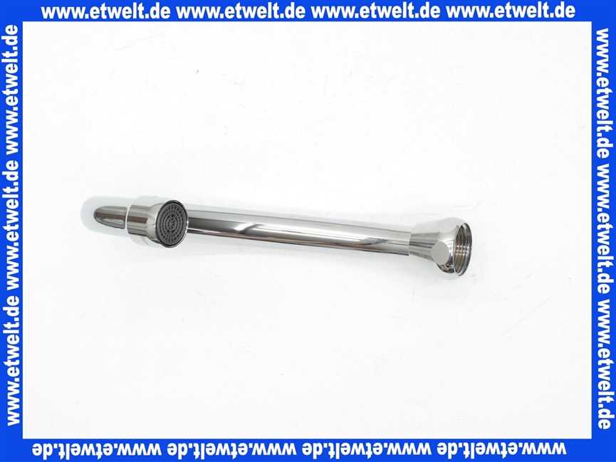 16813194 Neoperl® Uni. J-Auslauf verchromt mit CASCADE 3/4 130 mm