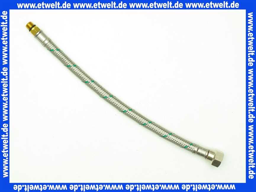 63450030 Neoperl® NEOFLEX Panzerschlauch DN 8 VS gerade: AG /IG M10 x 1 x 18 x 3/8 30cm