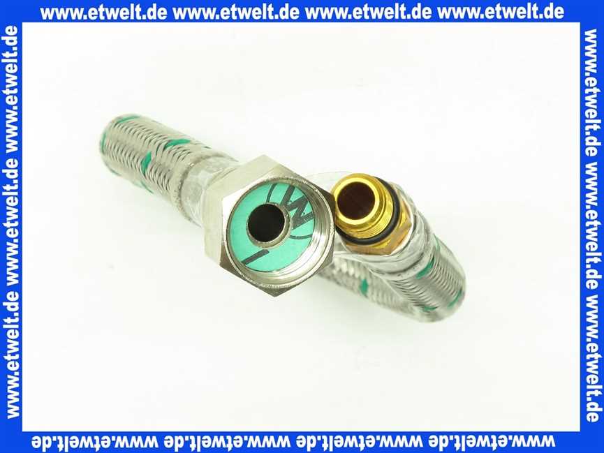 63450030 Neoperl® NEOFLEX Panzerschlauch DN 8 VS gerade: AG /IG M10 x 1 x 18 x 3/8 30cm