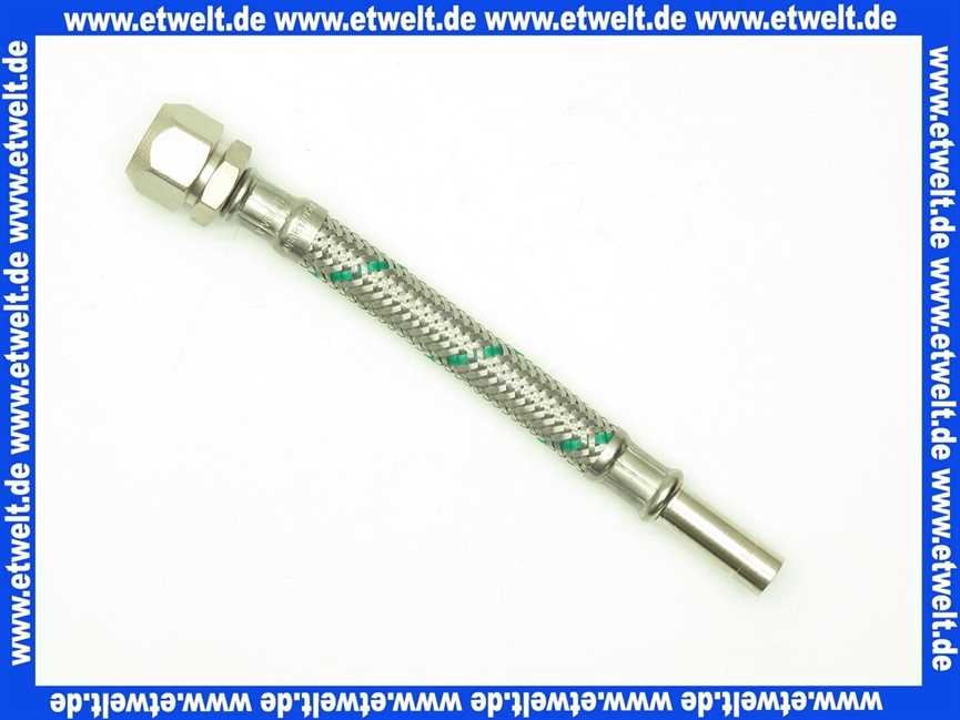 66860015 Neoperl® NEOFLEX Panzerschlauch DN 8 Q-verschr./Rohrstutzen 3/8 /10 x 10 150