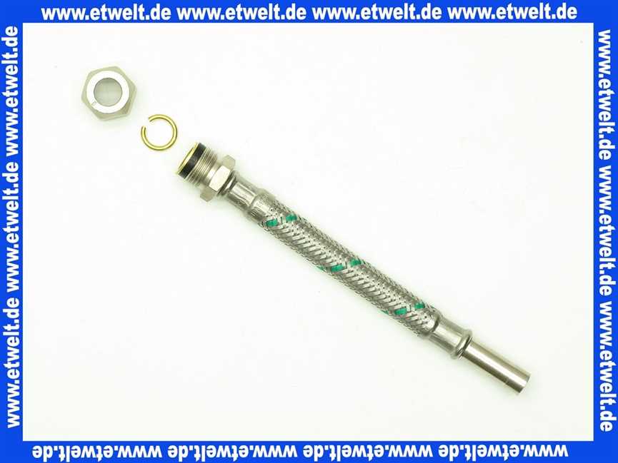 66860015 Neoperl® NEOFLEX Panzerschlauch DN 8 Q-verschr./Rohrstutzen 3/8 /10 x 10 150