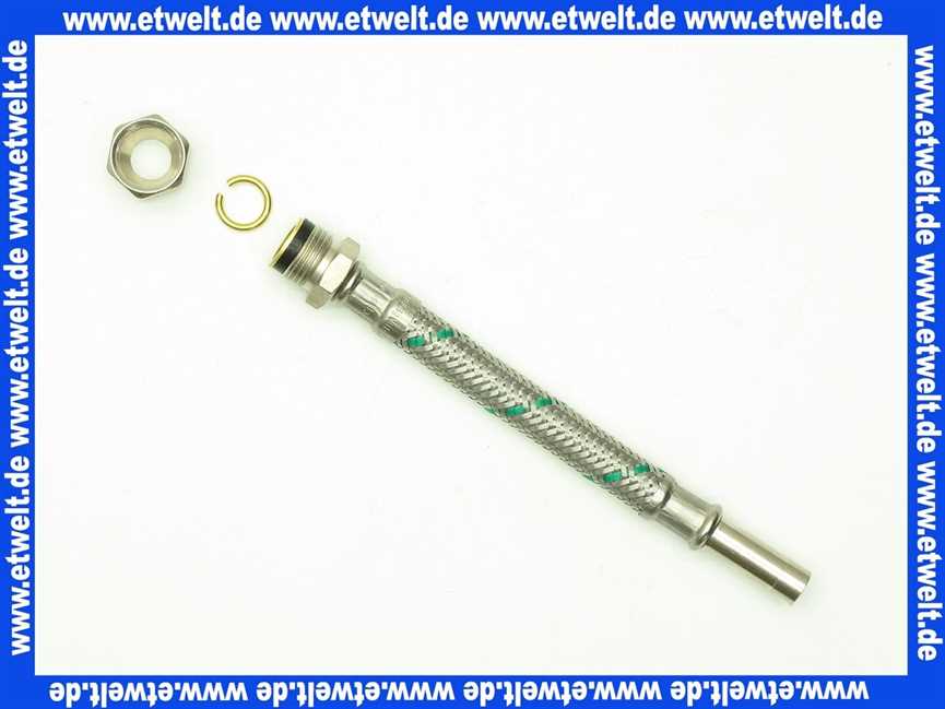 66860015 Neoperl® NEOFLEX Panzerschlauch DN 8 Q-verschr./Rohrstutzen 3/8 /10 x 10 150