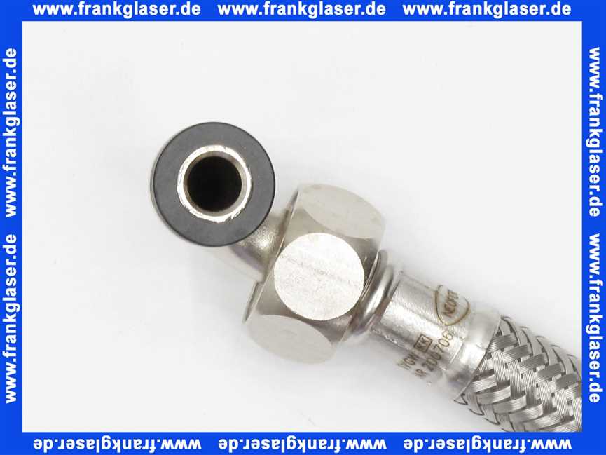66861130 Neoperl® NEOFLEX Panzerschlauch DN 8 IG gerade x IG gebogen 3/8 x 3/8 300