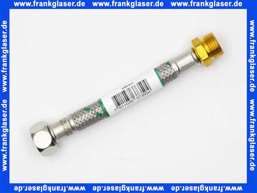 Neoperl® NEOFLEX Panzerschlauch DN8 IG x AG blank, KIWA, 3/8 X 3/8 12 CM 66861812