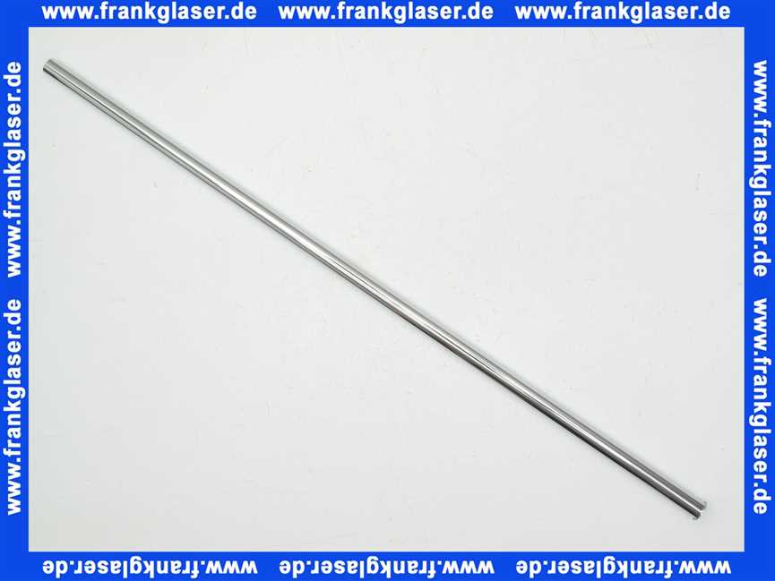 317 Nil Gampper Cu-Rohr d: 16 mm x 700 mm 1/2 Bördelrand - glatt, verchromt