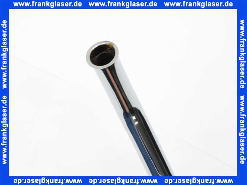 45063 Nil Gampper Urinalspülrohr d:18x16,5x300 mm 40 mm gekröpft, verchr. zu Modell DK 78